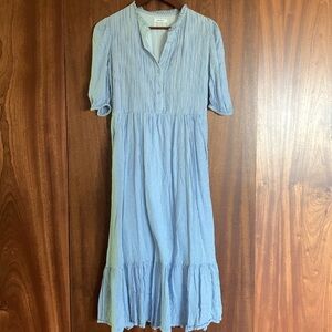 Beau and Ro Charleston SC Co Annika Striped Cotton Midi Dress
